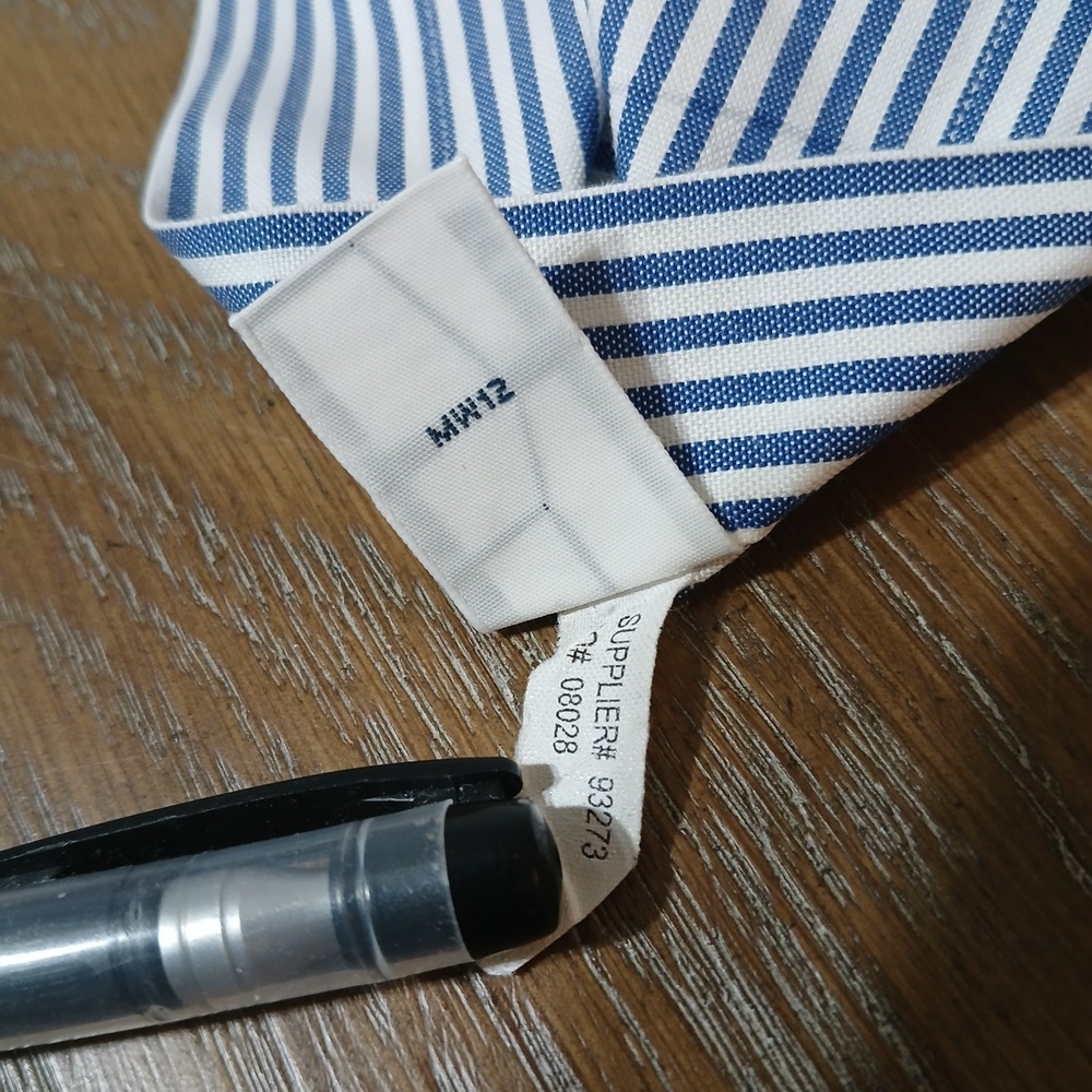 Ralph Lauren Men Shirt Button Down Sz 16 34/35 (L) Blue Strip Classic Fit - Picture 6 of 13